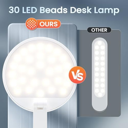 One Fire Cordless Desk Lamp for College Dorm Room,Dimmable Battery Powered Lights,3600mAh Rechargeable Wireless Table Lamp,Small Mini Lamp&Portable Classroom Light for Dorm,Bed,Reading,Home,Nail,Craft