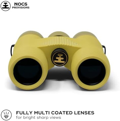 Nocs Provisions Field Issue Compact 8x32 Waterproof Binoculars, Shockproof, Fogproof, 8X Magnification, Bak4 Prism, Multi-Coated Lenses for Adults & Kids, Bird Watching, Hunting & Wildlife Viewing