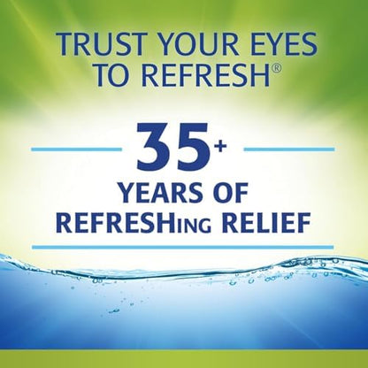 Refresh Optive Mega-3 Lubricant Eye Drops, Preservative-Free, 30-0.01 Fl Oz Single-Use Containers + Relieva Lubricant Eye Drops, 0.33 Fl Oz, Packaging May Vary