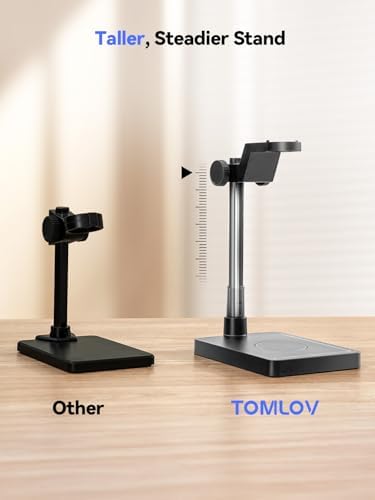 TOMLOV DM4W Microscope with Weighing Scale: 4.3" Digital Coin Microscope with Screen, Error Coin Magnifier with Lights, Weight Scale for Collectors, Jeweler, Students, Compatible with Windows/Mac