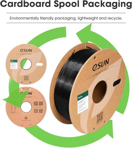 eSUN PLA+ Filament 1.75mm, 3D Printer Filament PLA Plus, Dimensional Accuracy +/- 0.03mm, 1KG Spool (2.2 LBS) 3D Printing Filament for 3D Printers, Space Blue