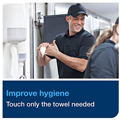 Tork Industrial Centrefeed Dispenser Black - M2 + Refill - Paper Wiper White, 6 x 1000 Sheets