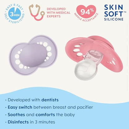 MAM Original Matte Baby Pacifier, 6-16 Months, 6 Count