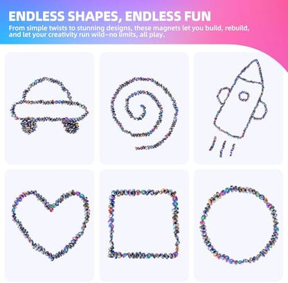 1000pcs Magnet Balls Fidget Toys for Adults & Teens,Weak Magnetic Balls Ferrite Putty Colorful，Stress Relief Sensory Toys for Autism ADHD Anxiety,Desk Fidgets Toys for Office/Adults Gifts