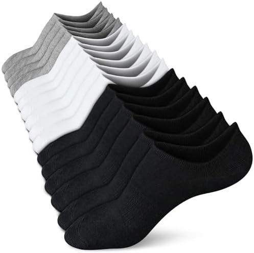 wernies No Show Socks Women Low Socks Non Slip Flat Boat Line 4/8 Pairs