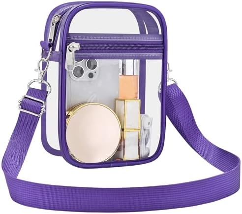 USPECLARE Clear Purse Stadium Approved CrossBody Bag for Men and Women