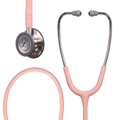 3M Littmann Classic III Monitoring Stethoscope, 5910C, More Than 2X as Loud, Weighs Less, 27" Champagne Rose Satin-Finish Tube for Added Comfort, Flexibility and Cleanability