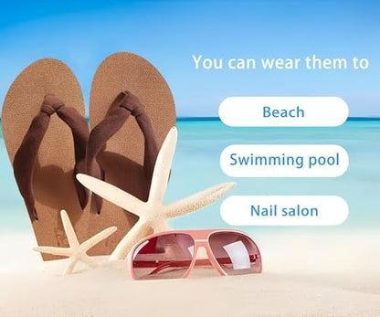 KuaiLu Flip Flops for Women with Arch Support Yoga Mat Comfortable Summer Beach Walking Thong Cushion Sandals Slip On Indoor Outdoor