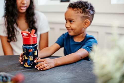 Simple Modern Disney Minnie Mouse Kids Water Bottle Plastic BPA-Free Tritan Cup with Leak Proof Straw Lid | Reusable and Durable for Toddlers, Girls | Summit Collection | 12oz, Minnie Mouse Retro