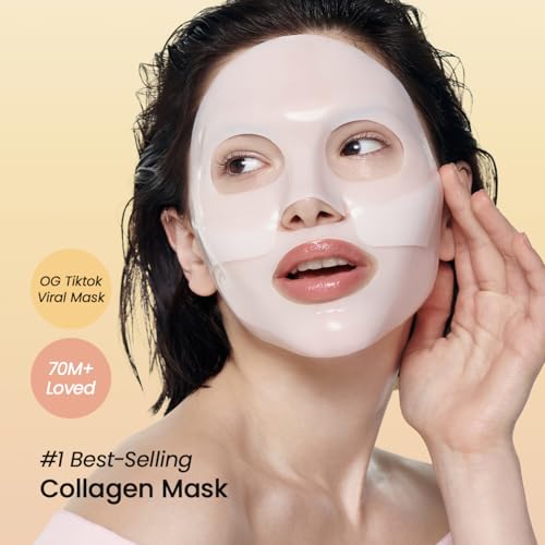 BIODANCE Bio-Collagen Real Deep Mask, Hydrating Overnight Hydrogel Mask, Pore Minimizing, Elasticity Improvement, 34g x16ea