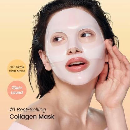 BIODANCE Bio-Collagen Real Deep Mask, Hydrating Overnight Hydrogel Mask, Pore Minimizing, Elasticity Improvement, 34g x16ea