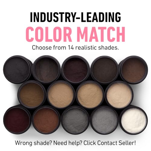 BOLDIFY Hair Fibers (28g) - Fill In Thinning and Fine Hair for an Instantly Fuller, Thicker Look - 14 Shades for Women & Men - Black