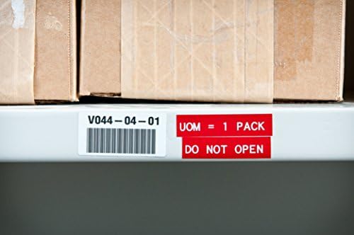 Brady Authentic (M21-750-595-RD) All-Weather Vinyl Label for Indoor/Outdoor ID, Lab and Equipment Labeling, White on Red- For M210, M210-LAB, M211, BMP21-PLUS and BMP21-LAB Printers, .75" W, 21' L