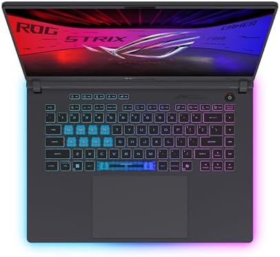 ASUS ROG Strix G16 (2025) Gaming Laptop, 16” FHD+ 16:10 165Hz/3ms Display, NVIDIA® GeForce RTX™ 5060 Laptop GPU, Intel® Core™ i7 Processor 14650HX, 16GB DDR5, 1TB Gen 4 SSD, Wi-Fi 7, Windows 11 Home