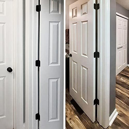 30 Pack Rounded Matte Black Door Hinges 3.5 Inch 5/8" Radius Interior 3 1/2" Flat Iron Bifold Residential Standard Bedroom Indoor for Doors 3 ½"Hardware Control House Home Decor Essentials Accessories