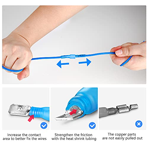 Kuject 930PCS Heat Shrink Wire Connectors Kit, Electrical Waterproof Crimp Butt Terminals, Insulated Spade Connectors for Automotive Marine Boat Truck, Include Rings Forks Spade Butt Splices
