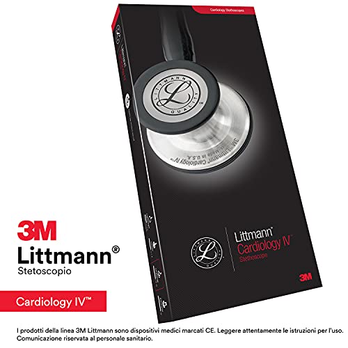 3M Littmann Cardiology IV Diagnostic Stethoscope, 6238, More Than 2X as Loud, Weighs Less, Stainless Steel High Polish Smoke-Finish Chestpiece, 27" Gray Tube, Smoke Stem, and Headset