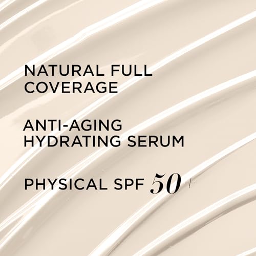 IT Cosmetics CC+ Cream - Full-Coverage Foundation With SPF 50, Color Corrector & Anti-Aging Serum, Formulated With Niacinamide & Hyaluronic Acid, Natural Finish, For All Skin Types, 1.08 fl oz