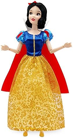 Disney Store Girl's Princess Classic Doll (Snow White), 11 Inches, Includes Brush with Molded Details, Fully Posable Toy in Classic Outfit - Disney Princess Toys