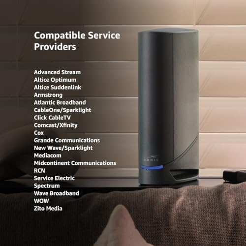 ARRIS (G34) - Cable Modem Router Combo - Fast DOCSIS 3.1 Gigabit WiFi 6 (AX3000), Approved for Comcast Xfinity, Cox, Spectrum & More, 1 Gbps Max Internet Speeds