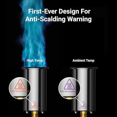 Powerful Propane Torch, Kitchen Cooking Torch, Culinary Torch Lighter, Adjustable Blow Torch for Sous Vide Searing Steak, BBQ, Grill, Campfire Charcoal Starter (Propane Tank Not Included)