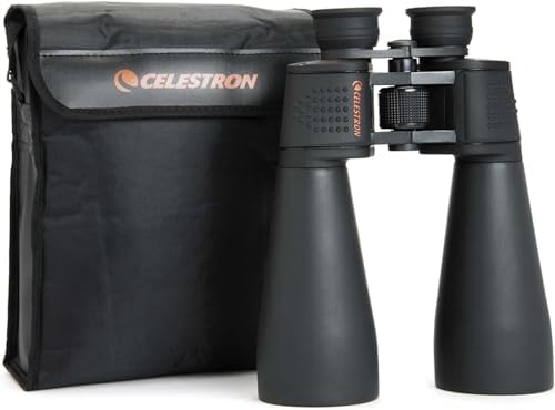 Celestron 71008 SkyMaster 25x70mm Porro Prism Binoculars with Multi-Coated Lens, BaK-4 Prism Glass and Carry Case, Black