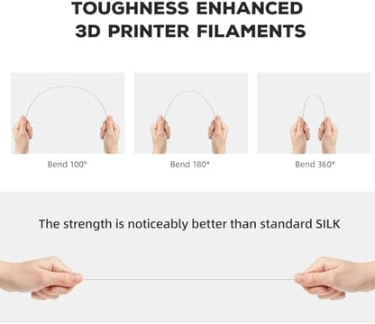 FLASHFORGE PLA Filament 1.75mm, 3D Printer Filament 1kg (2.2lbs) Spool, Dimensional Accuracy +/- 0.02mm, 3D Printing Filament Easy to Use and Fits for Most FDM 3D Printers (White)