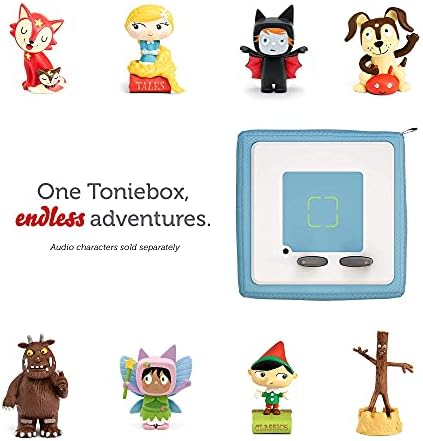 Toniebox Audio Player Starter Set with Playtime Puppy - Listen, Learn, and Play with One Huggable Little Box - Light Blue