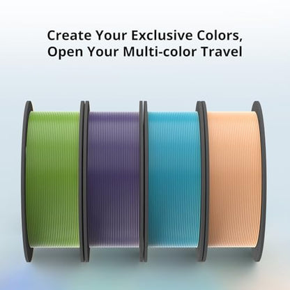 Anycubic PLA 3D Printer Filament, Intelligent PLA Filament Enhanced Smart Printing, 3D Printing PLA Filament 1.75mm Dimensional Accuracy +/- 0.02mm, 1KG Reusable Spool (2.2 lbs), Tropical Turquoise