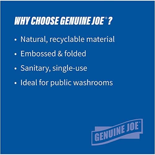Genuine Joe GJO21040 Multifold Natural Towels (16 Packs, 250 per pack)
