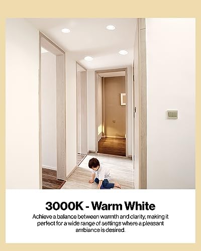 Sunco 6 Pack BR30 Light Bulb LED Recessed Can Light Bulbs, Indoor Flood Lights 850 LM, 11W (65W Equivalent), 3000K Warm White, Dimmable, E26 Base, for Home, Kitchen, Bedroom UL