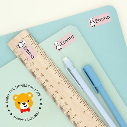 – Personalized Name Labels for Kids (180) – Waterproof & Durable Stickers for Clothing, School & Daycare Items - Exotic Animals