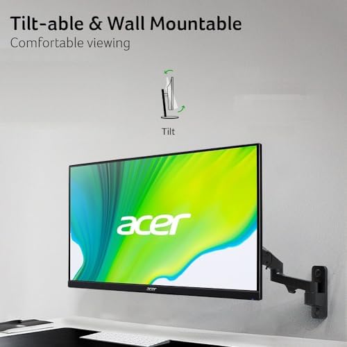acer KB272 G0bi 27" IPS Full HD (1920 x 1080) Gaming Office Monitor | Adaptive-Sync Support (FreeSync Compatible) | Up to 120Hz Refresh | 1ms (VRB) | sRGB 99% | Tilt | HDMI & VGA Ports