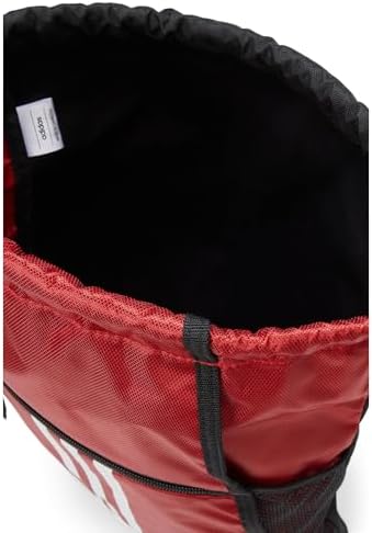 adidas Alliance Sackpack, Drawstring Backpack, Lightweight Small Gym Bag for Women and Men, Team Power Red, One Size
