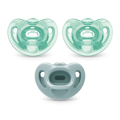 NUK Comfy Orthodontic Pacifiers, 0-6 Months, 3 Pack