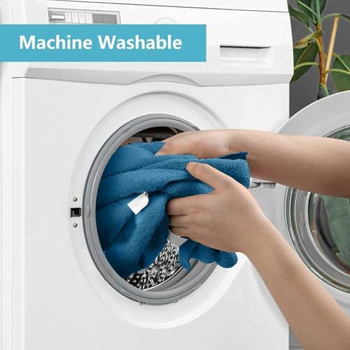 HOMEXCEL Navy Blue Microfiber Cleaning Cloth, 50 Pack Cleaning Towels for Kitchen, Lint Scratch Free, Highly Absorbent, and Reusable Cleaning Rags for House, Window and Glass, Cars, 11.5 X11.5 inch