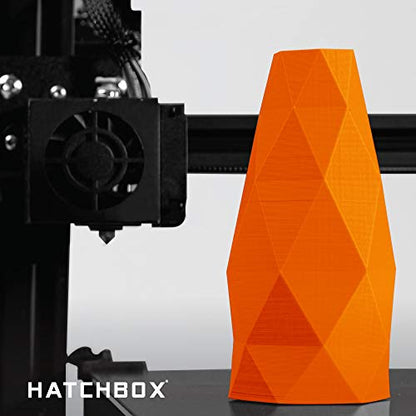 HATCHBOX 1.75mm Orange PLA 3D Printer Filament, 1 KG Spool, Dimensional Accuracy +/- 0.03 mm, 3D Printing Filament