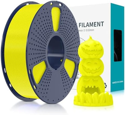 SUNLU Fluorescent PLA 3D Printer Filament, PLA Filament 1.75mm, Brighter Color for Halloween Decoration, Neatly Wound Filament, Fit Most FDM 3D Printer, 1kg Spool, Fluorescent Yellow