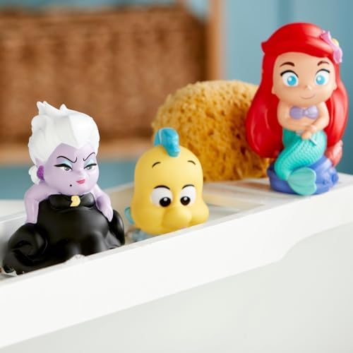 Disney Store Girl's Bath Set (Little Mermaid) - Kids Bath Accessories with Beloved Disney Characters - Colorful and Fun Bath Time Essentials for Kids - Suitable for All Ages