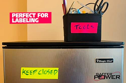 Gaffer Power Real Professional Grade Gaffer Tape, Made in The USA, | Durable, Versatile | Weather Resistant | Leaves No Residue | Fluorescent Pink Tape, 2 in x 30 Yds