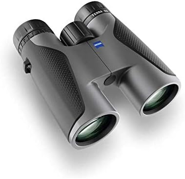 ZEISS Terra ED Binoculars 10x32 Waterproof, and Fast Focusing with Coated Glass for Optimal Clarity in All Weather Conditions for Bird Watching, Hunting, Sightseeing, Grey