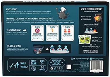 Exploding Kittens Recipes for Disaster 2-5 Players - Ages 7+ - Party & Family Card Game for Kids & Adults