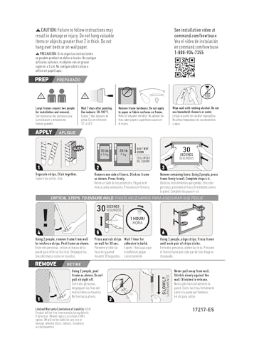 Command 20 Lb XL Heavyweight Picture Hanging Strips, Damage Free Hanging Picture Hangers, Heavy Duty Wall Hanging Strips for Living Spaces, 20 Black Adhesive Strip Pairs, PH217BLK-10NA