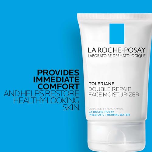 La Roche-Posay Toleriane Double Repair Face Moisturizer, Daily Moisturizer Face Cream with Ceramide & Niacinamide for All Skin Types, Immediate Comfort & Long Lasting Hydration, Fragrance Free