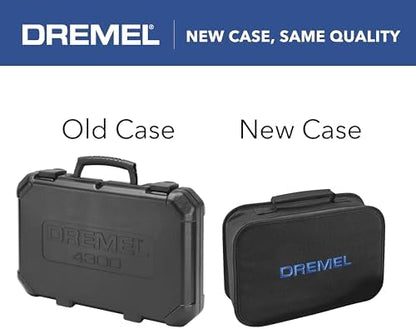 Dremel 4300-5/40 High Performance Rotary Tool Kit with LED Light- 5 Attachments & 40 Accessories - Ideal for Grinding, Cutting, Wood Carving, Sanding, and Engraving