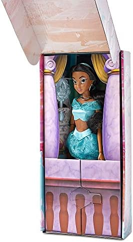 Disney Store Official Disney Princess Classic Doll (Jasmine from Aladdin), 11 Inches, Includes Brush with Molded Details, Fully Posable Toy in Classic Outfit - Disney Princess Toys for Girls