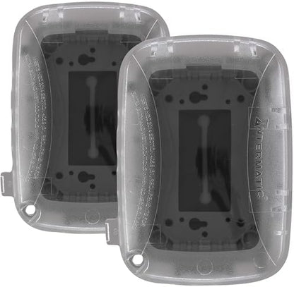 Intermatic WP5100C Weatherproof Electrical Box - Single Gang, Versatile Outdoor Outlet Cover - Secure Design for Outdoor GFCI Outlets, Durable Plug Cover - 2 Pack