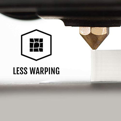 HATCHBOX 1.75mm White PLA 3D Printer Filament, 1 KG Spool, Dimensional Accuracy +/- 0.03 mm, 3D Printing Filament