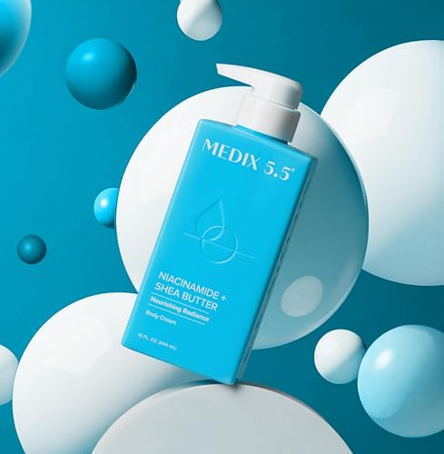 MEDIX Fragrance Free Niacinamide Face Moisturizer + Shea Butter Cream For Face & Body Lotion | Anti Aging Skin Care Firming Cream For Wrinkles, Dark Spots, Large Pores, 15 Fl Oz