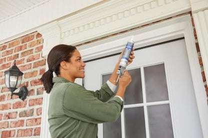 GE All Purpose Silicone Caulk, Clear, 10 fl oz Cartridge, 12 Pack - 100% Waterproof Silicone Sealant, Stronger Adhesion, Freeze & Sun Proof